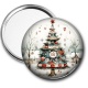 Miroir de poche - sapin de noël