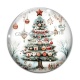 Cabochon Verre - sapin de noël