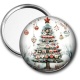 Miroir de poche - sapin de noël