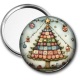 Miroir de poche - sapin de noël