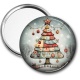 Miroir de poche - sapin de noël