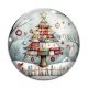 Cabochon Verre - sapin de noël