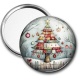 Miroir de poche - sapin de noël