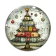 Cabochon Verre - sapin de noël