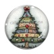 Cabochon Verre - sapin de noël