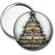 Miroir de poche - sapin de noël