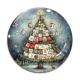 Cabochon Verre - sapin de noël