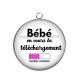 Pendentif Cabochon Argent - bébé en cours de téléchargement