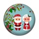 Cabochon Résine - père et mère noël