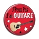 Cabochon Résine - j'peux pas j'ai guitare