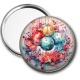 Miroir de poche - boules de noël