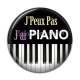 Cabochon Résine - j'peux pas j'ai piano