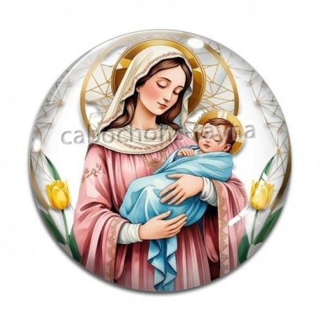 Cabochon Verre - vierge