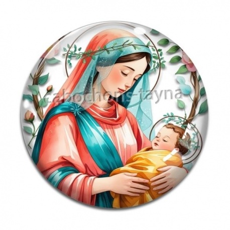 Cabochon Verre - vierge