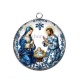 Pendentif Cabochon Argent - vierge jésus