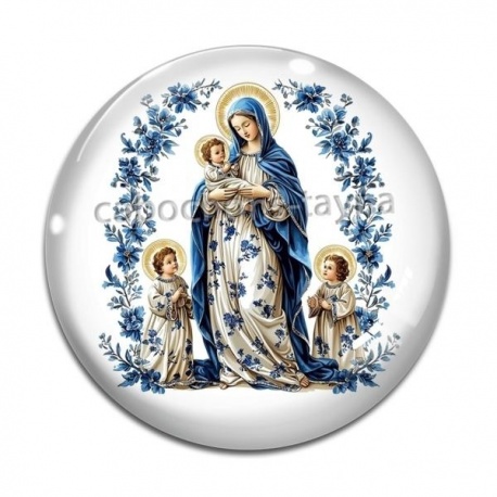 Cabochon Verre - vierge