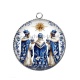 Pendentif Cabochon Argent - les rois mages