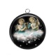 Pendentif Cabochon Argent - ange