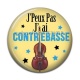 Cabochon Résine - j'peux pas j'ai contrebasse
