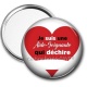 Miroir de poche - je suis une aide soignante qui déchire