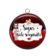Pendentif Cabochon Argent - super aide soignante