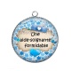 Pendentif Cabochon Argent - une aide soignante formidable
