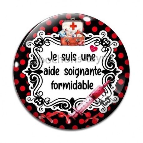 Cabochon Verre - soignante formidable