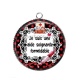 Pendentif Cabochon Argent - soignante formidable