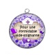 Pendentif Cabochon Argent - une aide soignante formidable
