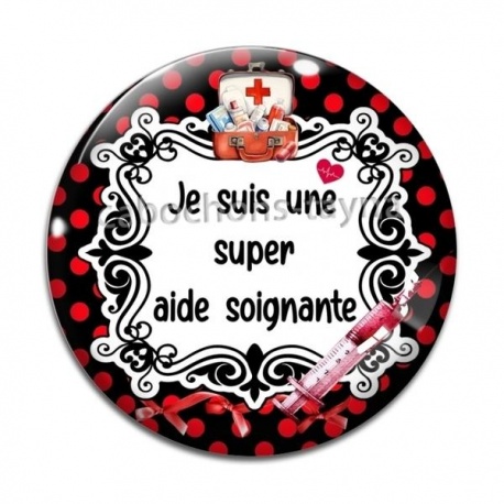 Cabochon Verre - super aide soignante