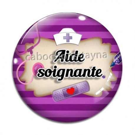 Cabochon Verre - aide soignante