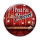 Cabochon Verre - j'peux pas j'ai concert