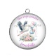 Pendentif Cabochon Argent - une sage femme formidable