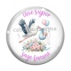 Cabochon Verre - une super sage femme