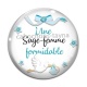 Cabochon Verre - une sage femme formidable