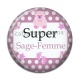 Cabochon Résine - super sage femme