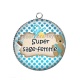 Pendentif Cabochon Argent - super sage femme