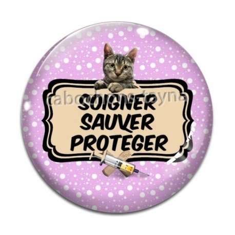 Cabochon Verre - soigner sauver protéger