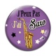 Cabochon Verre - j'peux pas j'ai saxo