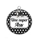 Pendentif Cabochon Argent - une super super ASV