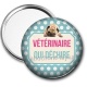 Miroir de poche - vétérinaire qui déchire