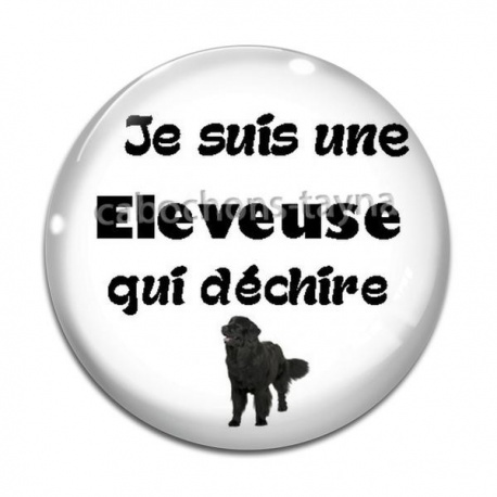 Cabochon Verre - je suis une éleveuse qui déchire
