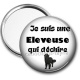 Miroir de poche - je suis une éleveuse qui déchire