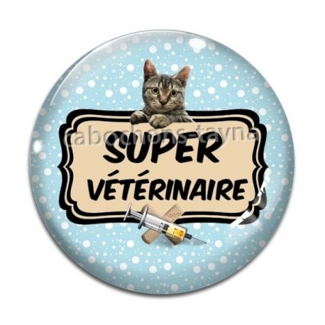 Cabochon Verre - super vétérinaire