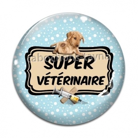 Cabochon Verre - super vétérinaire