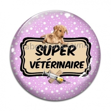 Cabochon Verre - super vétérinaire