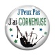 Cabochon Verre - j'peux pas j'ai cornemuse