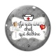 Cabochon Verre - je suis une chef qui déchire