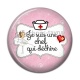 Cabochon Résine - je suis une chef qui déchire