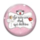 Cabochon Verre - je suis une chef qui déchire